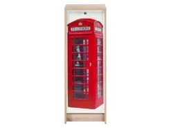 Classeur à Rideau Chêne Hauteur 104 Cm - Coloris: Londres 700