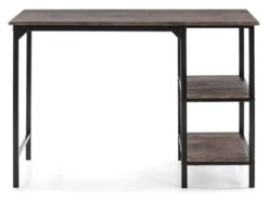 Bureau Colón Noir,Table Pour PC, 2 Rayons, Style Industriel, 110 Cm Longueur -Meubles Soldes Boutique meuble bureau 10762123