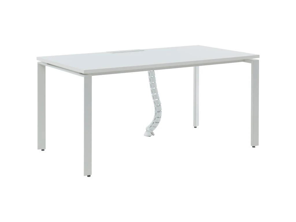 Bureau Professionnel 1 Personne - Blanc - L160 Cm - DOWNTOWN 4 Bureau Professionnel 1 Personne - Blanc - L160 Cm - DOWNTOWN â Image 2