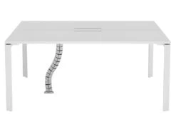 Bureau Bench 2 Personnes - Blanc - L160 Cm - DOWNTOWN -Meubles Soldes Boutique meuble bureau 10857361