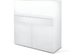 Bureau FOCUS - Blanc Laqué - TEMAHOME -Meubles Soldes Boutique meuble bureau 12515461
