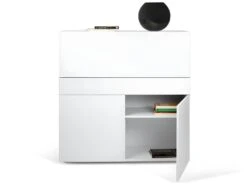 Bureau FOCUS - Blanc Laqué - TEMAHOME -Meubles Soldes Boutique meuble bureau 12515465