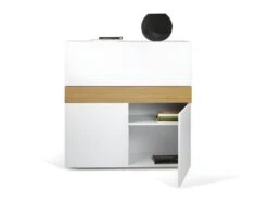 Bureau FOCUS - Blanc Et Chêne Naturel - TEMAHOME 11 Bureau FOCUS - Blanc Et Chêne Naturel - TEMAHOME -Meubles Soldes Boutique meuble bureau 12515493