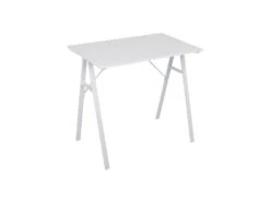 Table D'ordinateur Pour PC En Bois Acier Blanc De Style Moderne -Meubles Soldes Boutique meuble bureau 12520049