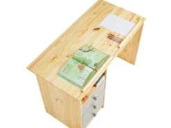 Bureau Enfant écolier Junior KEVIN Pupitre Inclinable Avec 3 Tiroirs 1 Casier En Pin Massif Vernis Naturel Et Lasuré Gris 11 Bureau Enfant écolier Junior KEVIN Pupitre Inclinable Avec 3 Tiroirs 1 Casier En Pin Massif Vernis Naturel Et Lasuré Gris -Meubles Soldes Boutique meuble bureau 12851309