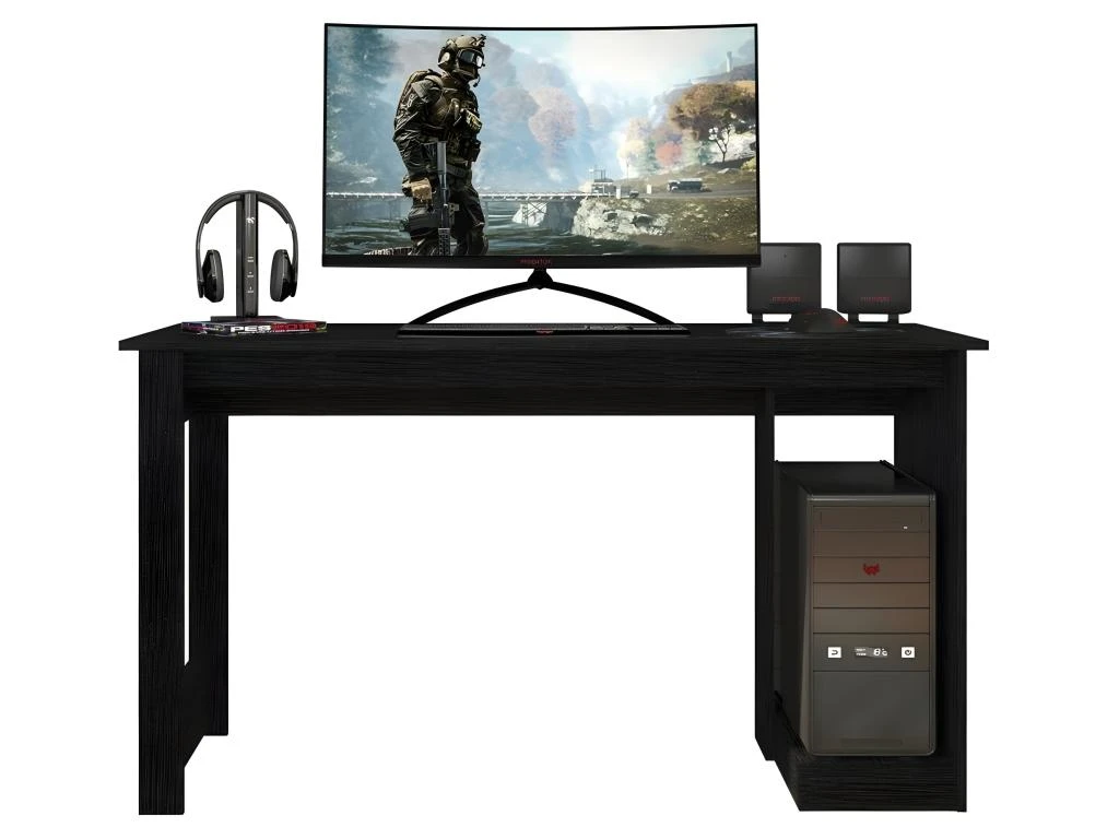 Bureau Gamer 136 Cm Noir 5 Bureau Gamer 136 Cm Noir – Image 3