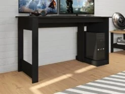 Bureau Gamer 136 Cm Noir 11 Bureau Gamer 136 Cm Noir -Meubles Soldes Boutique meuble bureau 13239041