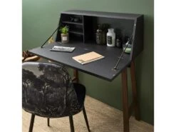 Cabinet Sur Pieds Hauts Bois Fonce Emile -Meubles Soldes Boutique meuble bureau 13505081