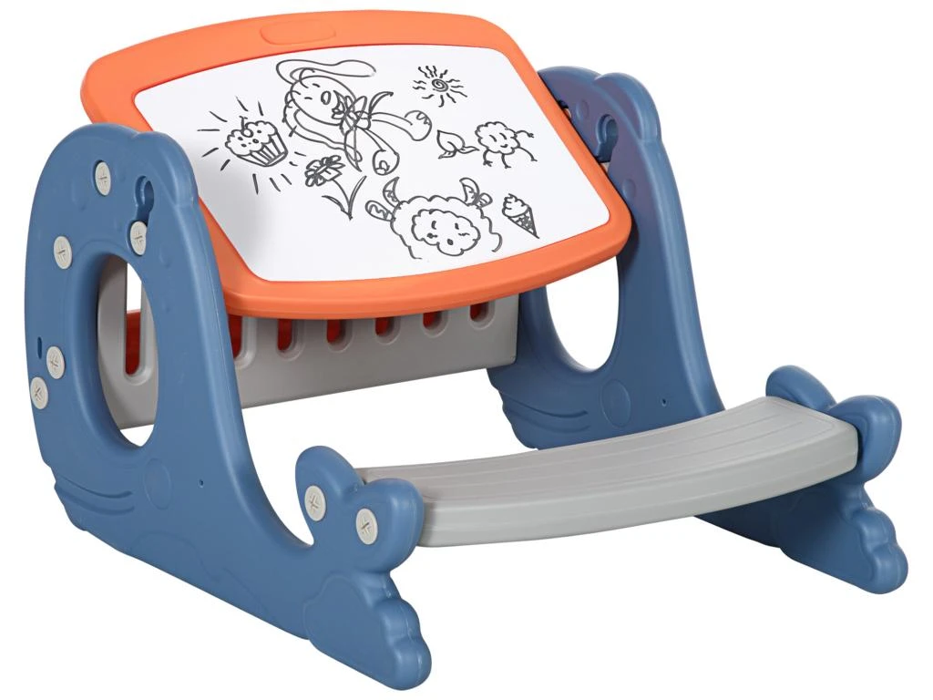 Bureau Pupitre Pour Enfants Avec Tableau Blanc - Table à Dessin - Dim. 65L X 53l X 41H Cm 4 Bureau Pupitre Pour Enfants Avec Tableau Blanc - Table à Dessin - Dim. 65L X 53l X 41H Cm – Image 2