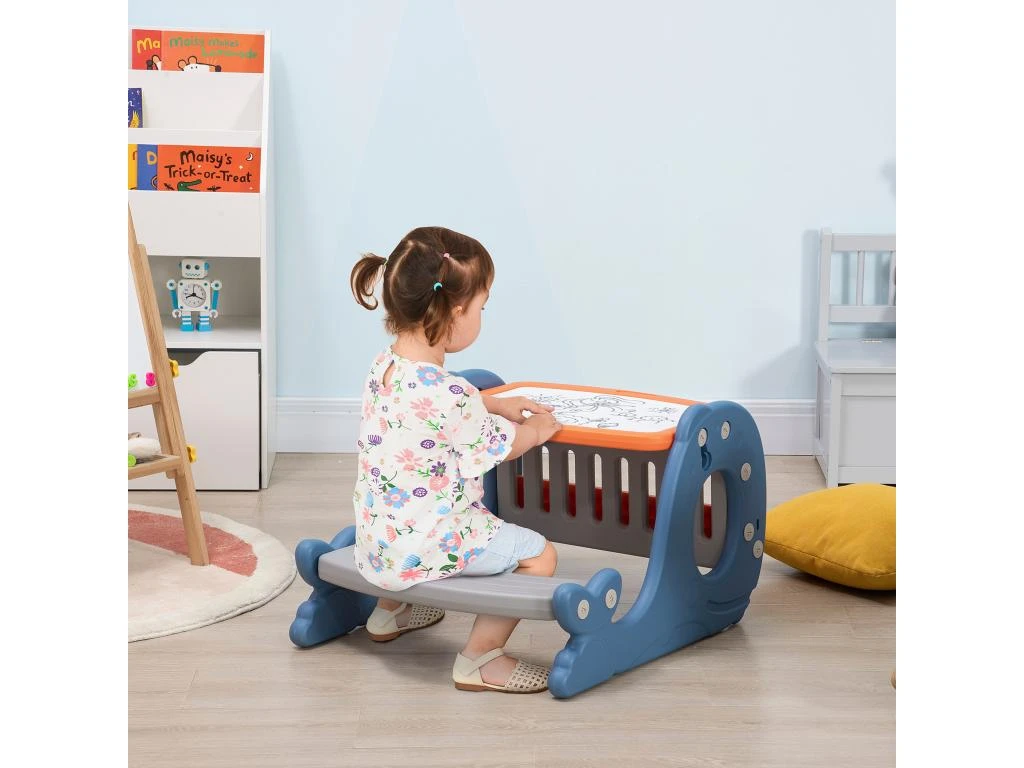 Bureau Pupitre Pour Enfants Avec Tableau Blanc - Table à Dessin - Dim. 65L X 53l X 41H Cm 6 Bureau Pupitre Pour Enfants Avec Tableau Blanc - Table à Dessin - Dim. 65L X 53l X 41H Cm – Image 4