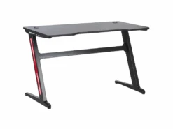 Bureau Gamer éclairage LED 120 X 60 Cm Noir DARFUR -Meubles Soldes Boutique meuble bureau 16279411