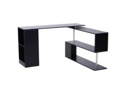 Bureau D'angle Noir En L