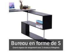Bureau D'angle Noir En L -Meubles Soldes Boutique meuble bureau 19170111