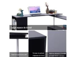 Bureau D'angle Noir En L -Meubles Soldes Boutique meuble bureau 19170115
