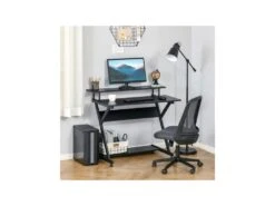 Bureau Informatique Gamer CONNOR Noir -Meubles Soldes Boutique meuble bureau 19171211