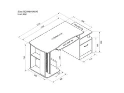 Bureau Informatique Kong Aspect Bois De Chêne -Meubles Soldes Boutique meuble bureau 19171335