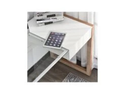 Bureau STANFORD Blanc Et Bois 13 Bureau STANFORD Blanc Et Bois -Meubles Soldes Boutique meuble bureau 19192817