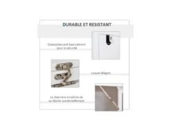 Bureau Mural Bibliothèque FLORY Blanc 14 Bureau Mural Bibliothèque FLORY Blanc -Meubles Soldes Boutique meuble bureau 19193517