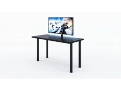 Bureau Gaming Noir Avec LED, Bureau Gamer, Bureau D'ordinateur, Bureau De Jeu Bureau, 120 X 73 X 60 Cm -Meubles Soldes Boutique meuble bureau 19585405