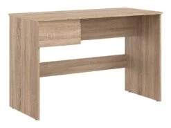 Bureau 1 Tiroir Chêne Clair - QIZ - L 115 X L 54 X H 75 Cm -Meubles Soldes Boutique meuble bureau 21152261