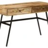 Bureau Table Meuble Travail Informatique Avec Tiroirs Bois Solide De Manguier 110 Cm 0502134 -Meubles Soldes Boutique meuble bureau 8958917