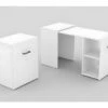 Bureau Pliable Spécial Petite Espace Collection FLIP Coloris Blanc. -Meubles Soldes Boutique meuble bureau 8959503