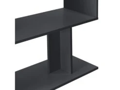 Bureau Gigogne Design Avec Partie étagère Bureau De Coin Extension Panneau De Particules Mélaminé 77 X 120 X 50 Cm Gris Foncé 03_0004708 -Meubles Soldes Boutique meuble bureau 8959593