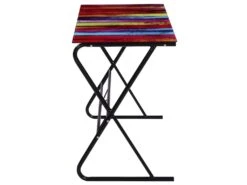 Bureau Table Meuble Travail Informatique En Verre à Motif D'arc-en-ciel 0502065 -Meubles Soldes Boutique meuble bureau 8959625