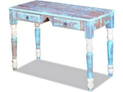 Bureau Table Meuble Travail Informatique Bois De Récupération Massif 0502143