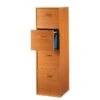 Classeur 4 Tiroirs 100 Dossiers Suspendus - Coloris: Merisier -Meubles Soldes Boutique meuble bureau 9187359