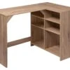 Bureau Avec 6 Cases Coloris Naturel - 110 X 69 X 75 Cm - PEGANE- 1 Bureau Avec 6 Cases Coloris Naturel - 110 X 69 X 75 Cm - PEGANE- -Meubles Soldes Boutique meuble bureau 9548501