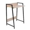 GREGG - Bureau Simple Piétement Métallique Noir -Meubles Soldes Boutique meuble bureau 9548661