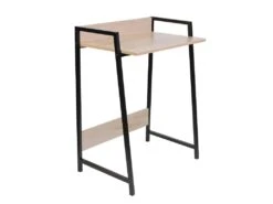 GREGG - Bureau Simple Piétement Métallique Noir