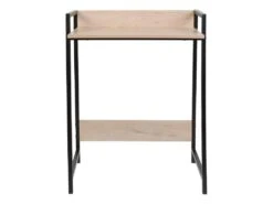 GREGG - Bureau Simple Piétement Métallique Noir -Meubles Soldes Boutique meuble bureau 9548665