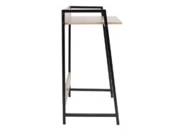 GREGG - Bureau Simple Piétement Métallique Noir -Meubles Soldes Boutique meuble bureau 9548667