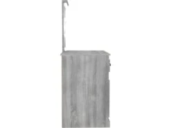 Coiffeuse Avec LED Sonoma Gris 90x50x132,5 Cm Bois D'ingénierie -Meubles Soldes Boutique meuble coiffeuse 22739449