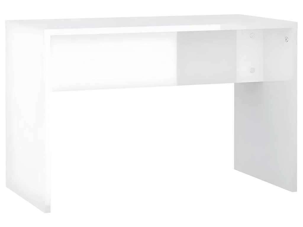 Ensemble De Coiffeuse Avec LED Blanc Brillant Bois D'ingénierie 11 Ensemble De Coiffeuse Avec LED Blanc Brillant Bois D'ingénierie – Image 9