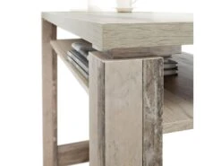 COOKIE - Table Bar 120cm Avec Etagère Aspect Bois Vieilli 7 COOKIE - Table Bar 120cm Avec Etagère Aspect Bois Vieilli -Meubles Soldes Boutique meuble de bar 9399459