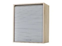 Meuble Cuisine Chêne Bicolore 60 Cm H 72 Cm - Coloris: Aluminium