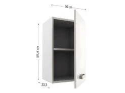 Cuisine Complète D'angle - 9 éléments De Rangements - Blanc - TRATTORIA -Meubles Soldes Boutique meuble de cuisine 12345949