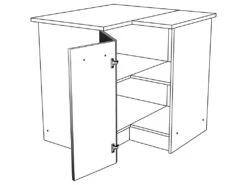 Cuisine Complète D'angle - 9 éléments De Rangements - Blanc - TRATTORIA -Meubles Soldes Boutique meuble de cuisine 12408877
