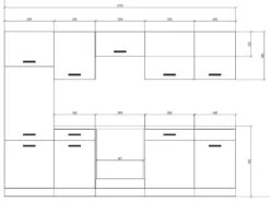 Cuisine Complète - 280 Cm - 9 éléments De Rangements - Naturel Et Blanc - CIBONA 20 Cuisine Complète - 280 Cm - 9 éléments De Rangements - Naturel Et Blanc - CIBONA -Meubles Soldes Boutique meuble de cuisine 12668703