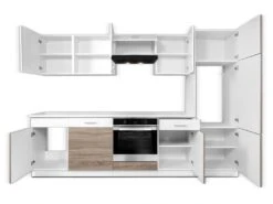 Cuisine Complète - 280 Cm - 9 éléments De Rangements - Naturel Et Blanc - CIBONA 17 Cuisine Complète - 280 Cm - 9 éléments De Rangements - Naturel Et Blanc - CIBONA -Meubles Soldes Boutique meuble de cuisine 12668711