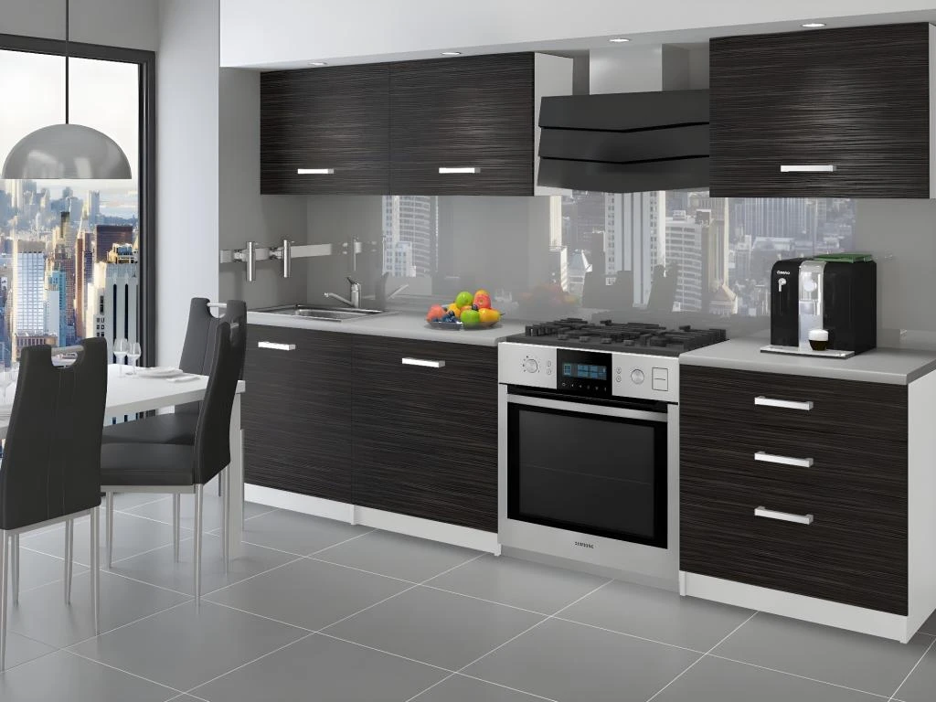 QUINCY | Cuisine Complète Modulaire Linéaire L 180 Cm 6 Pcs | Plan De Travail INCLUS | Ensemble Meubles De Cuisine Modernes 3 QUINCY | Cuisine Complète Modulaire Linéaire L 180 Cm 6 Pcs | Plan De Travail INCLUS | Ensemble Meubles De Cuisine Modernes