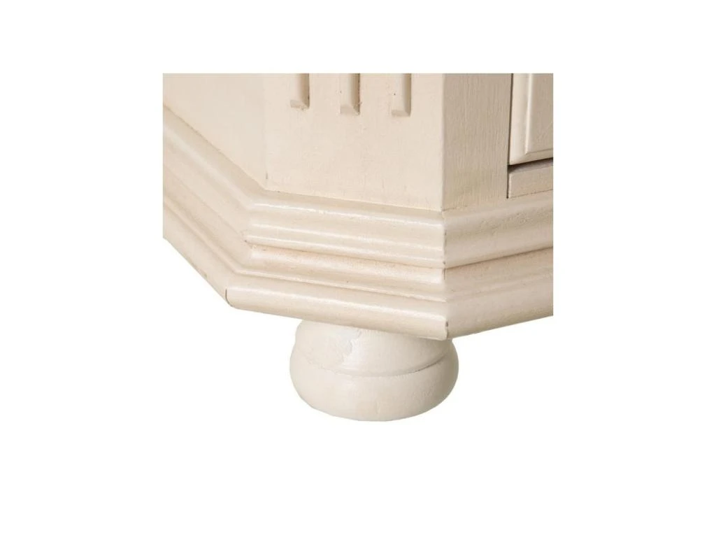 Vaisselier 4 Portes 2 Tiroirs Bois/Crème - CAMILLE 7 Vaisselier 4 Portes 2 Tiroirs Bois/Crème - CAMILLE – Image 6