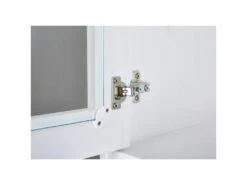 Vaisselier Bois Massif 5 Portes "Takao" 131cm Blanc -Meubles Soldes Boutique meuble de cuisine 19161843