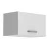 OSLO Meuble Haut Court 1 Porte - Blanc - L 60 X P 36 X H 35 Cm