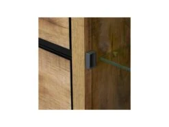 Argentier 3 Portes à LEDs Bois Tropical - PEYTON -Meubles Soldes Boutique meuble de cuisine 21574307