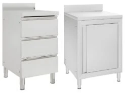 Lto De 2 Armoires De Cuisine 96 Cm Commerciale Acier Inoxydable 02_0000006