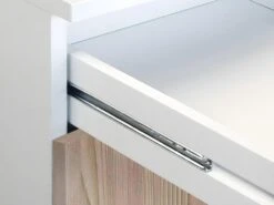 Cuisine Complète TRATTORIA - 240 Cm - 8 éléments De Rangements - Chêne & Blanc -Meubles Soldes Boutique meuble de cuisine 435231